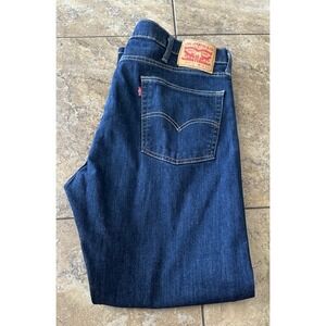 Levi's 513 Jeans Mens  Blue Denim  Straight Leg Stretch Sz 38x32 Fit 38X29